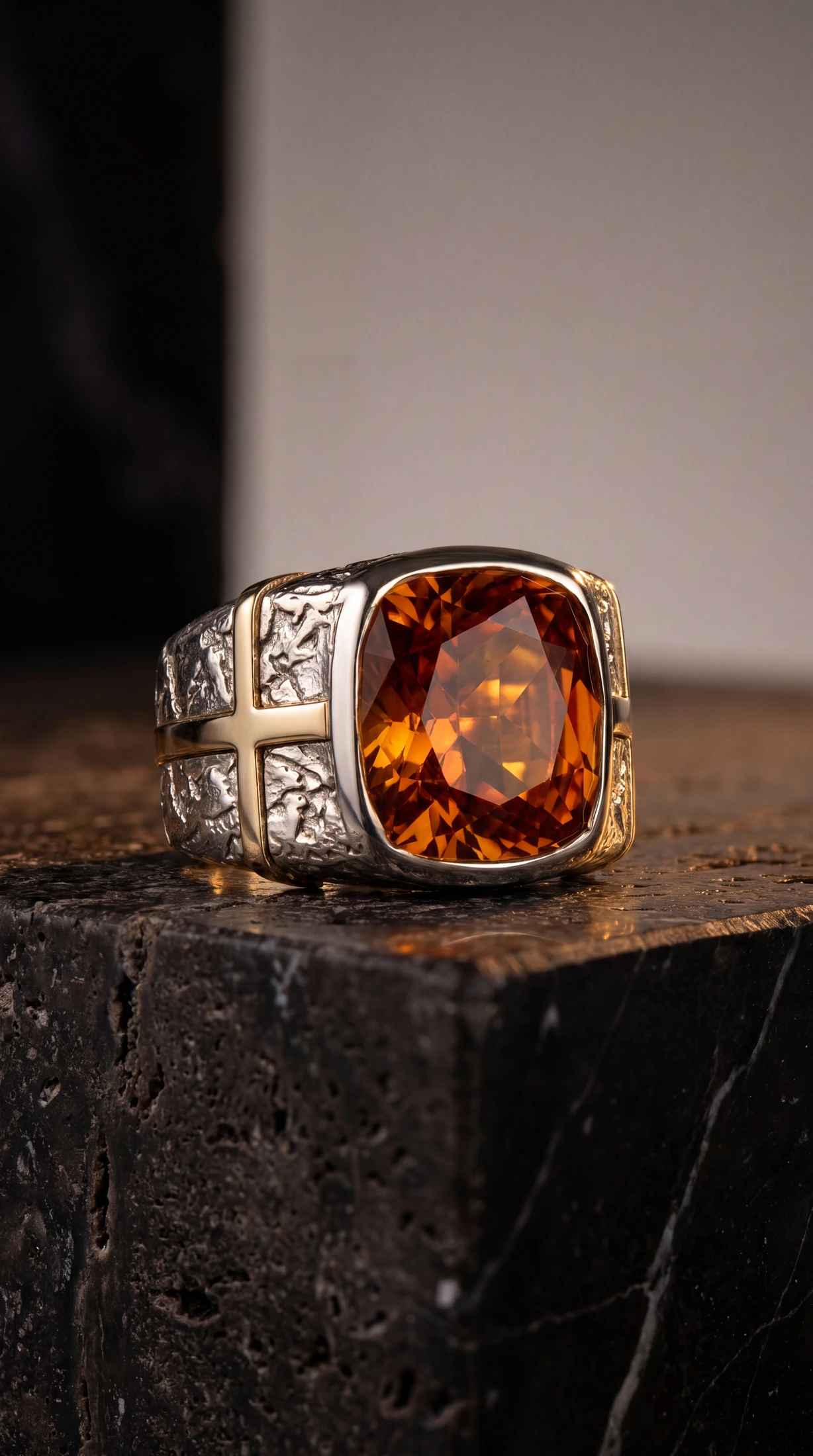Кольцо с цитрином 7 ct